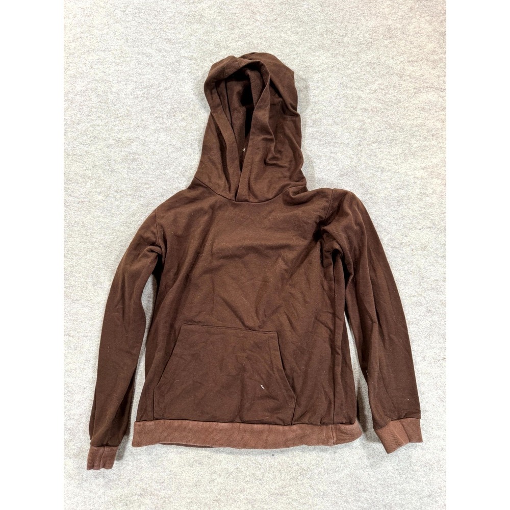 Arshiner Hoodie Girls 140 Brown Ribbed Elastic Cuffs Kangaroo Pockets Pullover
